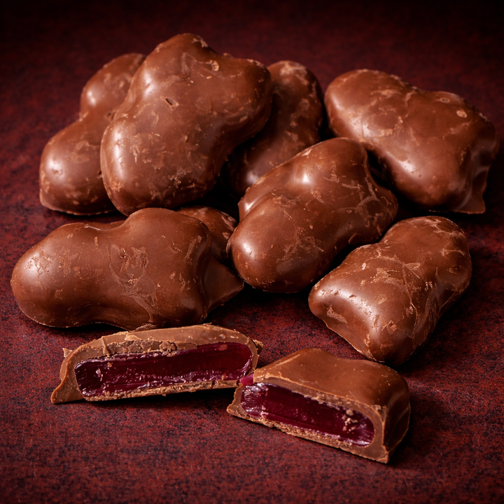Chocolate Coated Red Frogs