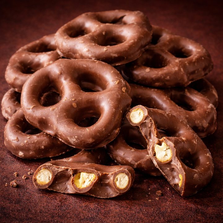 Chocolate Coated Pretzels