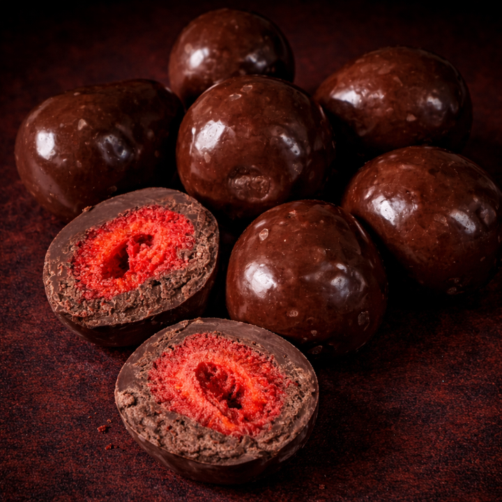 Dark Chocolate Freeze Dried Strawberries
